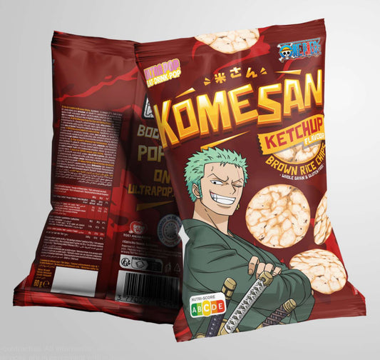 ONE PIECE - Komesan Chips De Riz goût Ketchup - ZORO