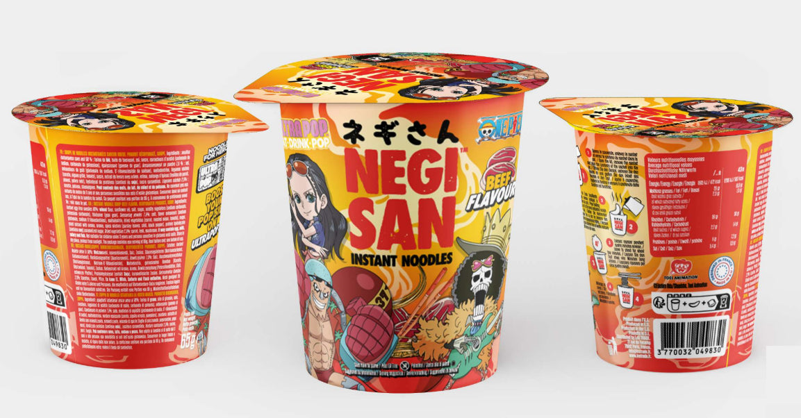 ONE PIECE - Cup Noodles - Boeuf- ROBIN/FRANKY/BROOK