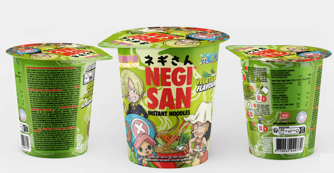 ONE PIECE - Cup Noodles - Légumes - SANJI/CHOPPER/USOPP