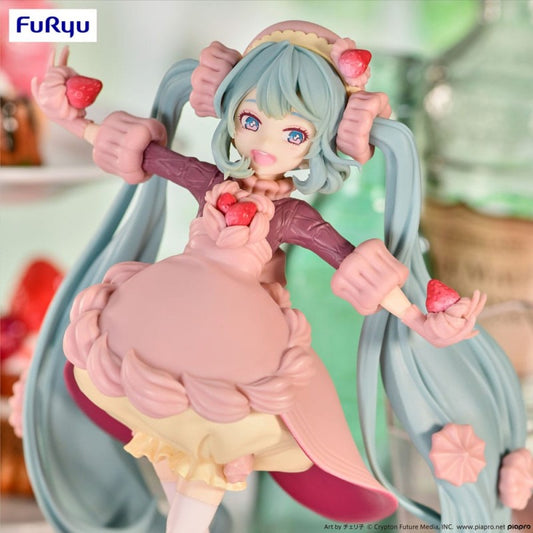 MIKU HATSUNE - Sweet Sweet Figurine - STRAWBERRY CHOCOLATE SHORTCAKE