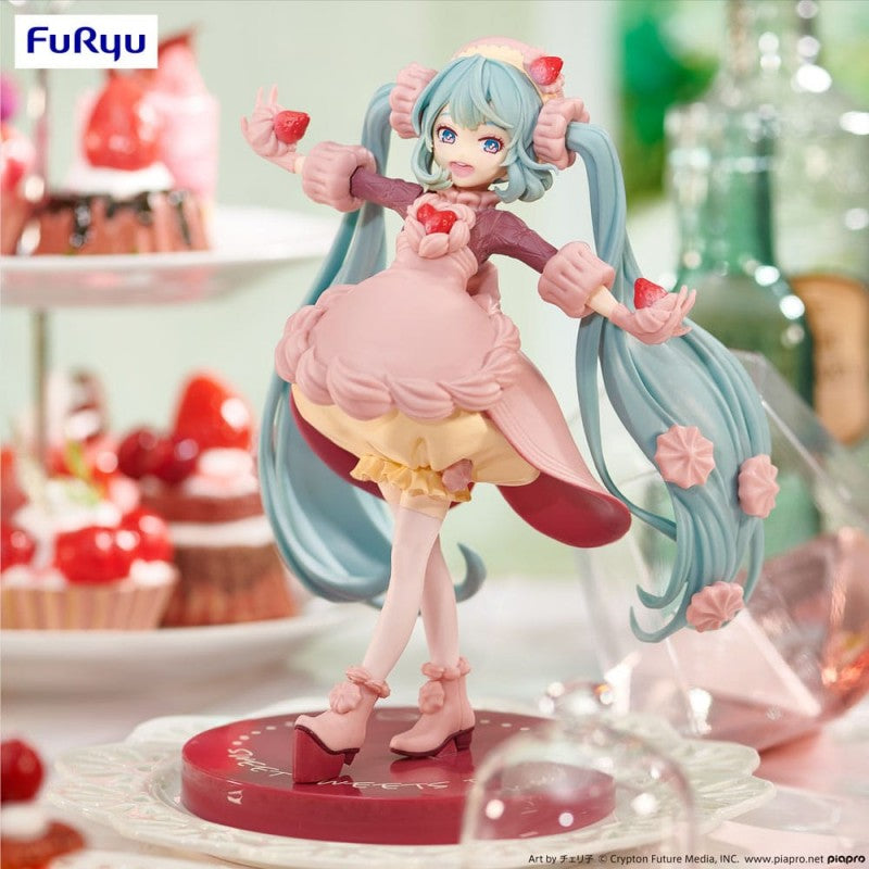 MIKU HATSUNE - Sweet Sweet Figurine - STRAWBERRY CHOCOLATE SHORTCAKE