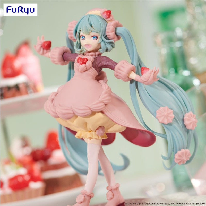 MIKU HATSUNE - Sweet Sweet Figurine - STRAWBERRY CHOCOLATE SHORTCAKE