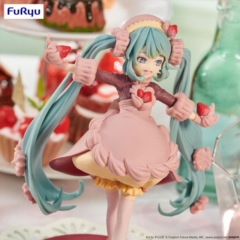 MIKU HATSUNE - Sweet Sweet Figurine - STRAWBERRY CHOCOLATE SHORTCAKE